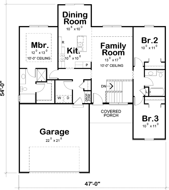 Main Floor Plan: 10-1680