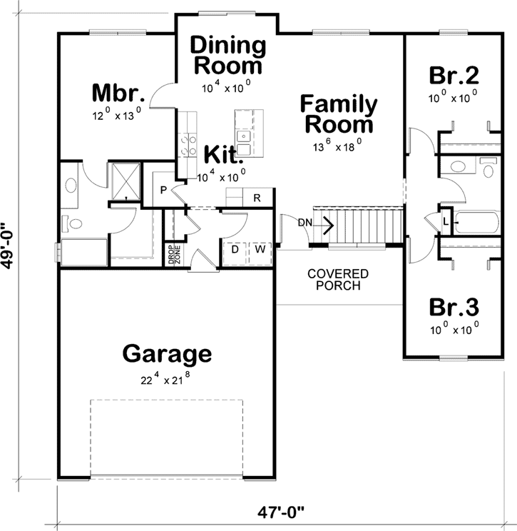 Main Floor Plan: 10-1681