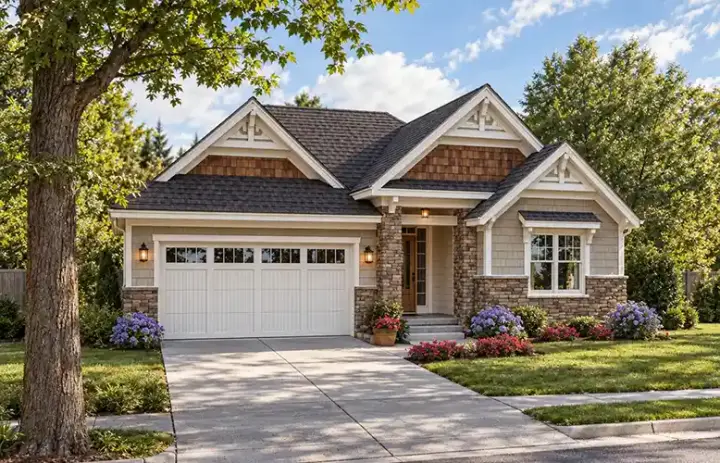 Craftsman house plans 10-1689 - front exterior, 2,025 sq ft, 3 bed, 2 bath house plans | Monster House Plans