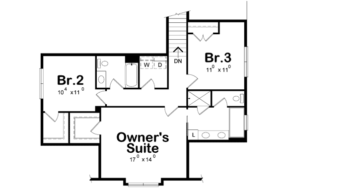 Upper/Second Floor Plan: 10-1690