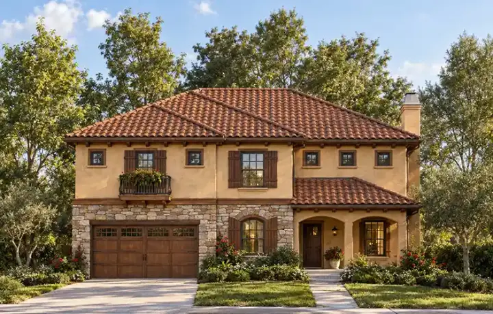 European house plans 10-1700 - front exterior, 3,606 sq ft, 4 bed, 3 bath house plans | Monster House Plans