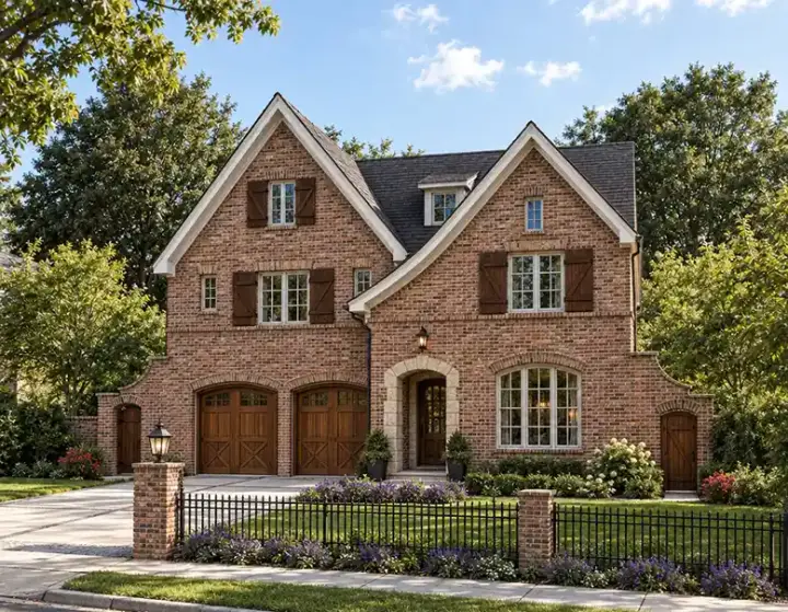 European house plans 10-1702 - front exterior, 3,589 sq ft, 4 bed, 4 bath house plans | Monster House Plans