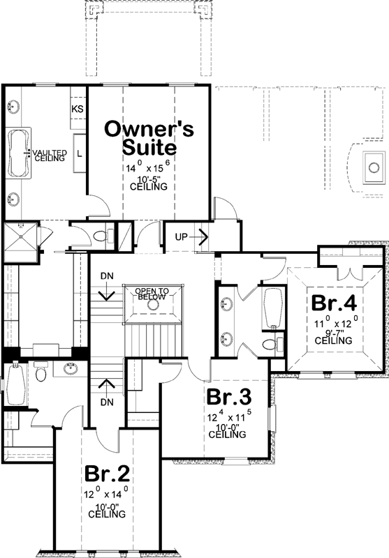 Upper/Second Floor Plan: 10-1703