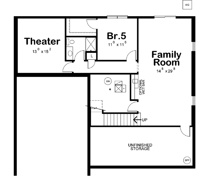 Lower Floor Plan: 10-1721