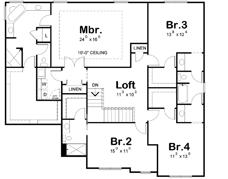 Upper/Second Floor Plan: 10-1721