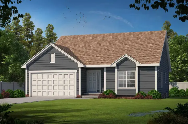 Traditional house plans 10-1722 - front exterior, 1,426 sq ft, 3 bed, 2 bath house plans | Monster House Plans