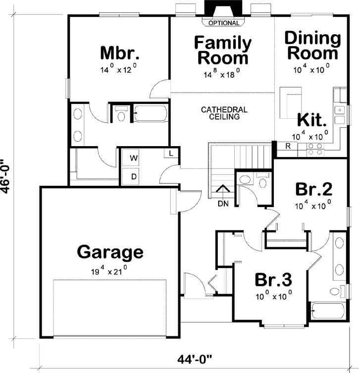 Main Floor Plan: 10-1722