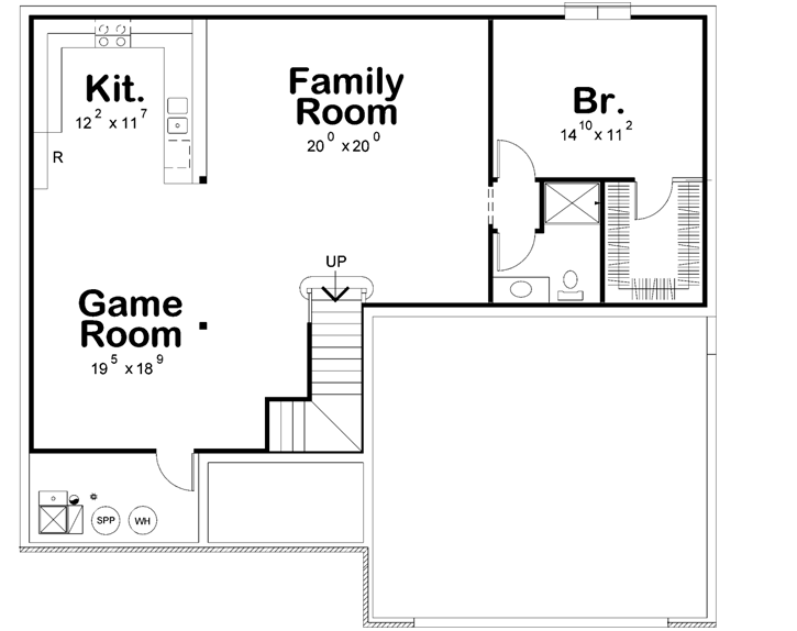 Lower Floor Plan: 10-1732