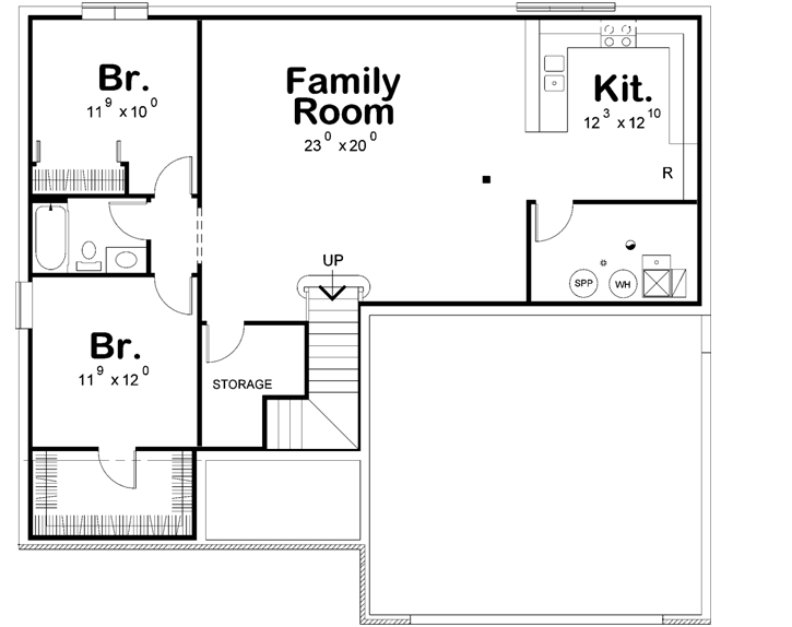 Lower Floor Plan: 10-1733
