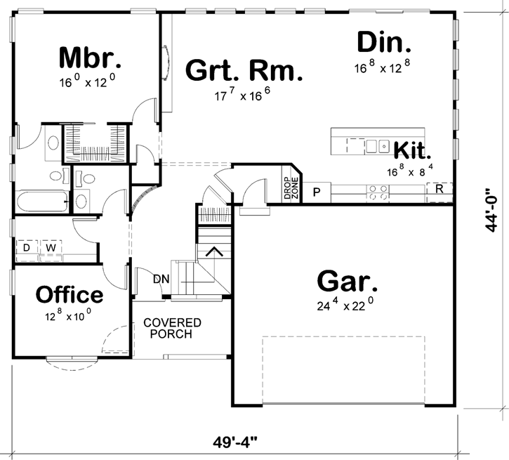 Main Floor Plan: 10-1733