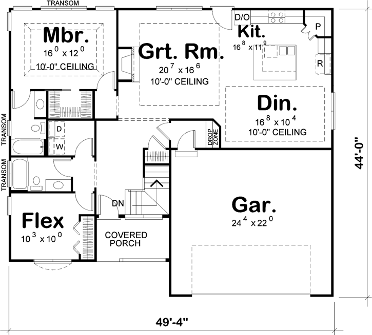 Main Floor Plan: 10-1734