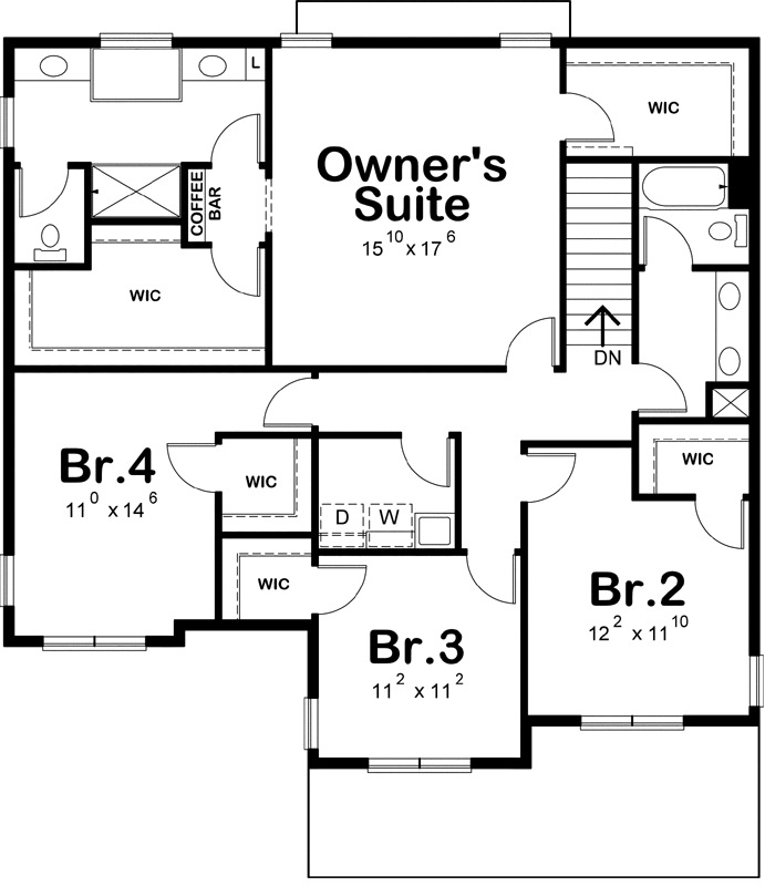 Upper/Second Floor Plan: 10-1742