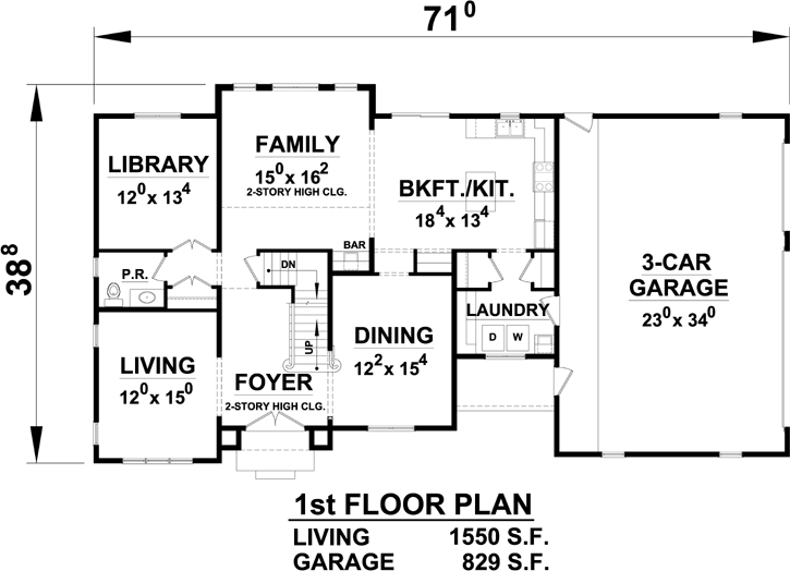 Main Floor Plan: 10-1749