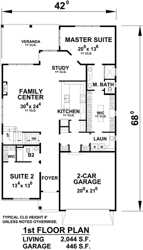 Main Floor Plan: 10-1750