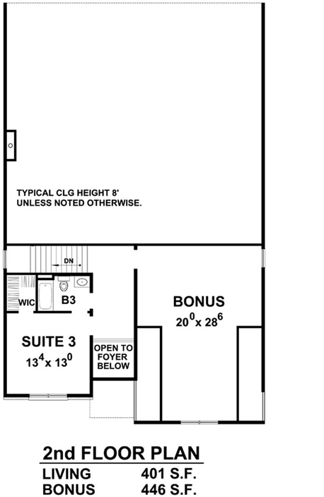 Upper/Second Floor Plan: 10-1750