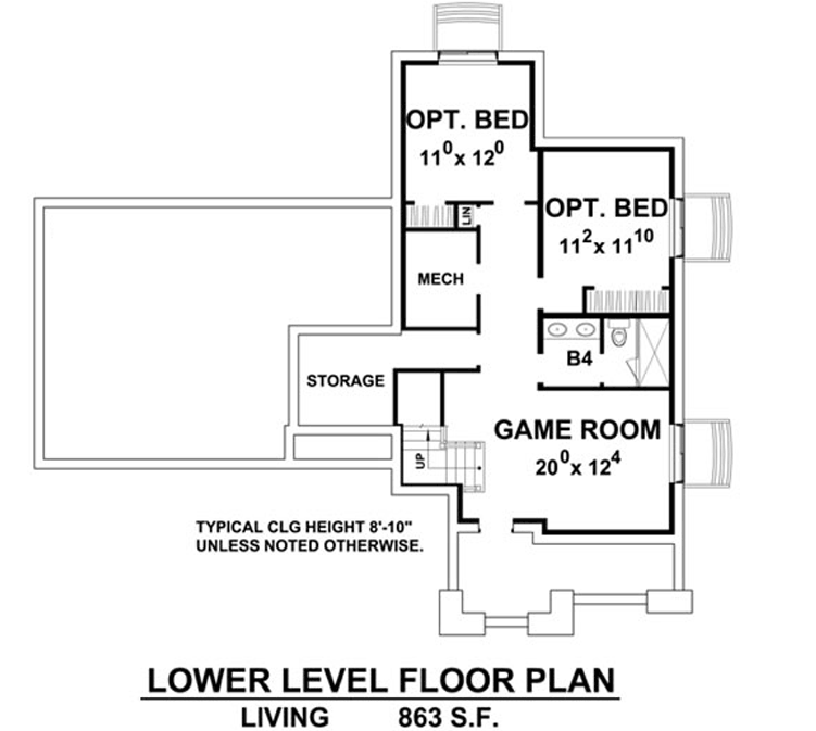 Lower Floor Plan: 10-1752