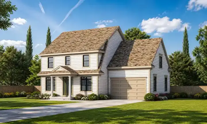 Carriage house plans 10-1753 - front exterior, 2,050 sq ft, 3 bed, 2 bath house plans | Monster House Plans