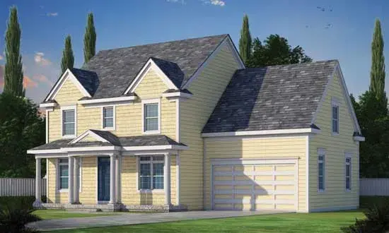 Farmhouse house plans 10-1754 - front exterior, 2,050 sq ft, 3 bed, 1 bath house plans | Monster House Plans