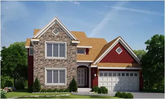 Traditional house plans 10-1758 - front exterior, 2,228 sq ft, 3 bed, 2 bath house plans | Monster House Plans