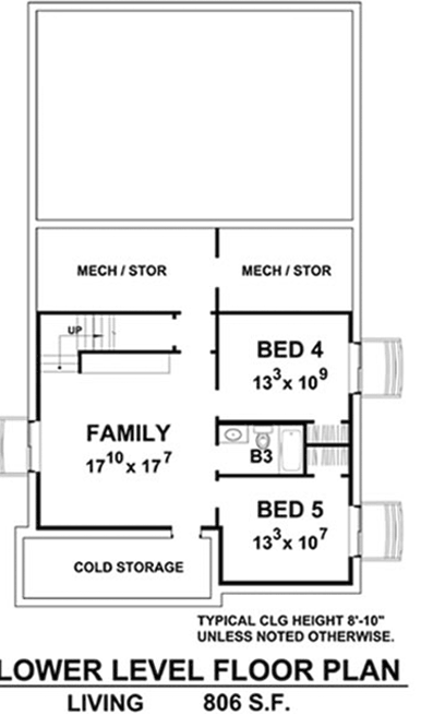 Lower Floor Plan: 10-1761