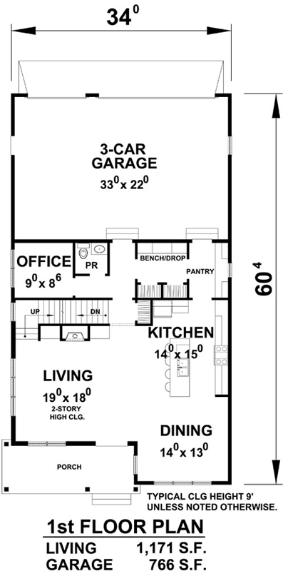 Main Floor Plan: 10-1761