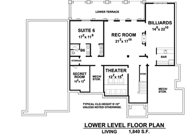 Lower Floor Plan: 10-1763