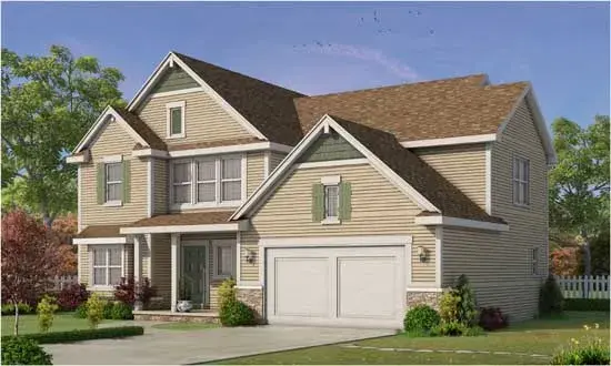 Traditional house plans 10-1767 - front exterior, 2,527 sq ft, 4 bed, 3 bath house plans | Monster House Plans