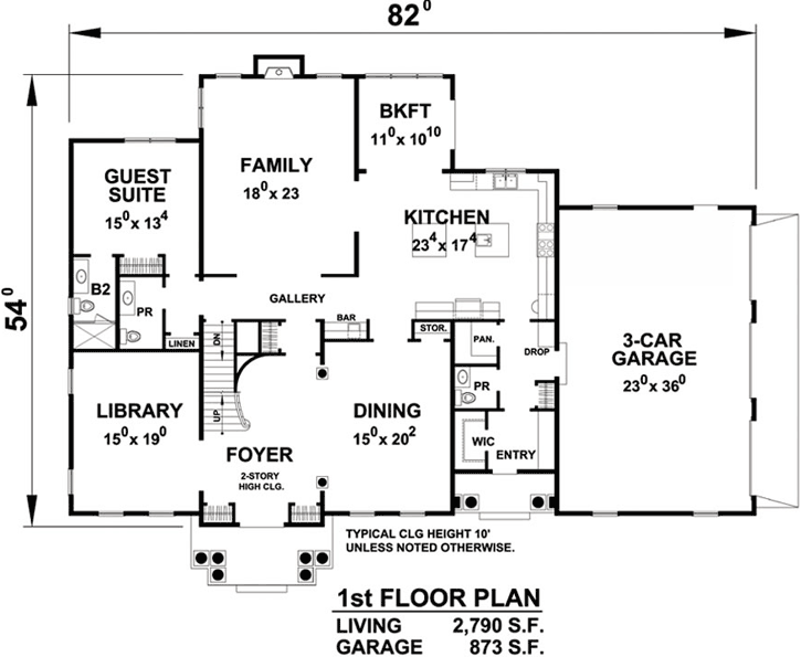 Main Floor Plan: 10-1772
