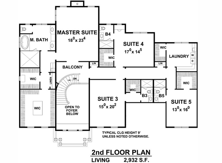 Upper/Second Floor Plan: 10-1772