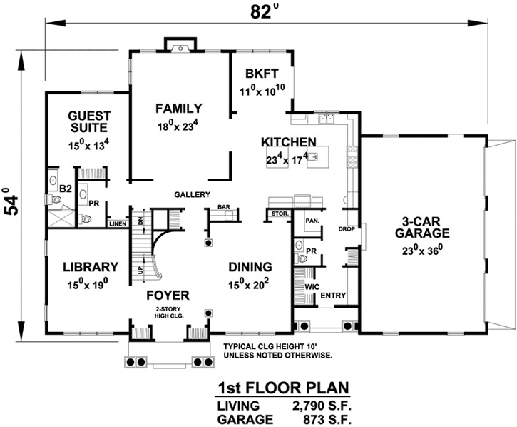 Main Floor Plan: 10-1773