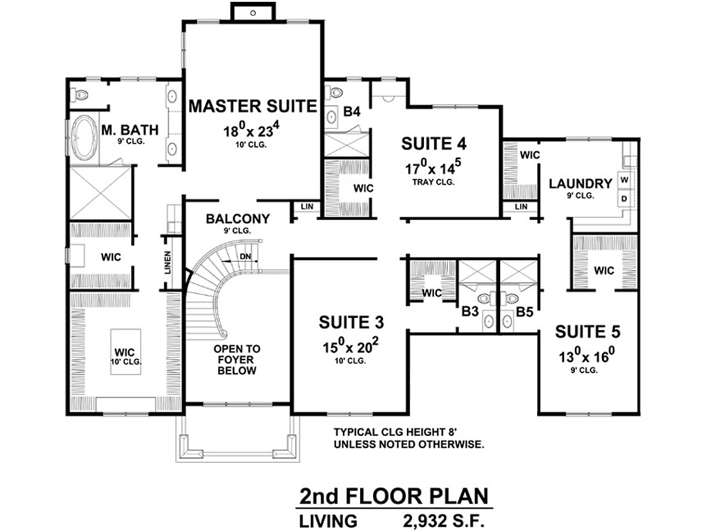 Upper/Second Floor Plan: 10-1773