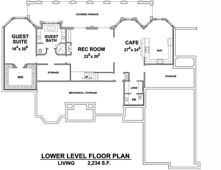 Lower Floor Plan: 10-1775