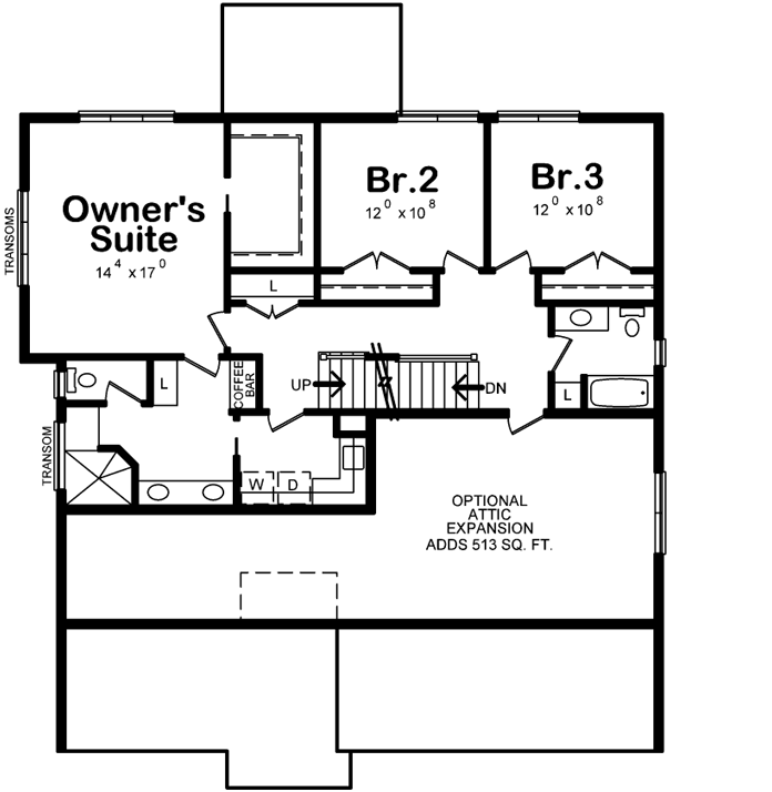 Upper/Second Floor Plan: 10-1776