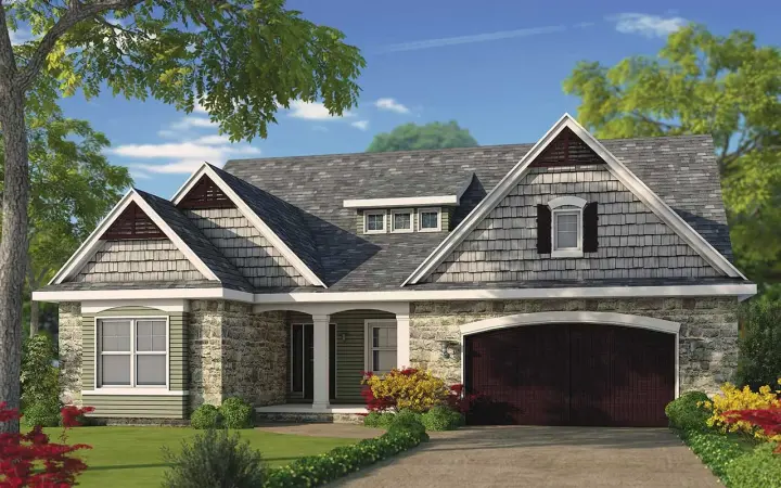 Country house plans 10-1777 - front exterior, 2,794 sq ft, 4 bed, 1 bath house plans | Monster House Plans