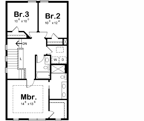 Upper/Second Floor Plan: 10-1781