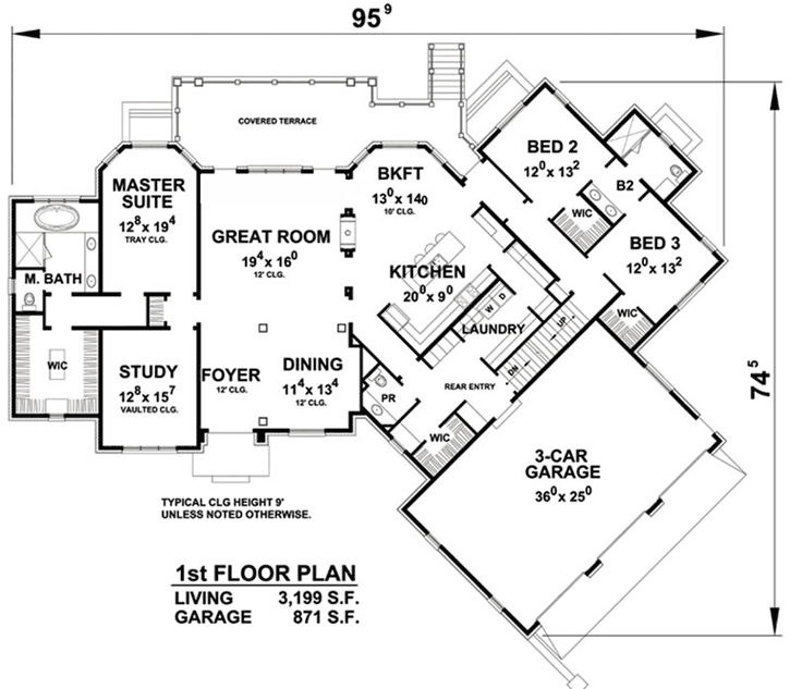 Main Floor Plan: 10-1784