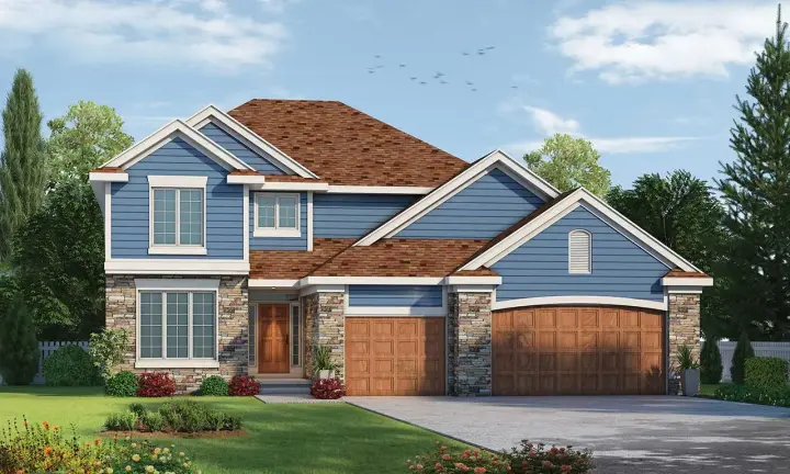 Traditional house plans 10-1786 - front exterior, 2,321 sq ft, 4 bed, 3 bath house plans | Monster House Plans