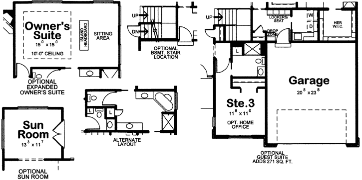Traditional Style Home Design Plan: 10-1786