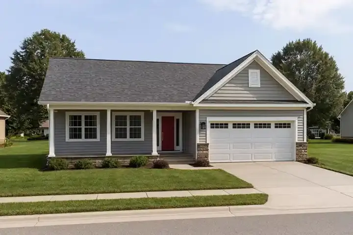 Ranch house plans 10-1792 - front exterior, 1,531 sq ft, 3 bed, 2 bath house plans | Monster House Plans