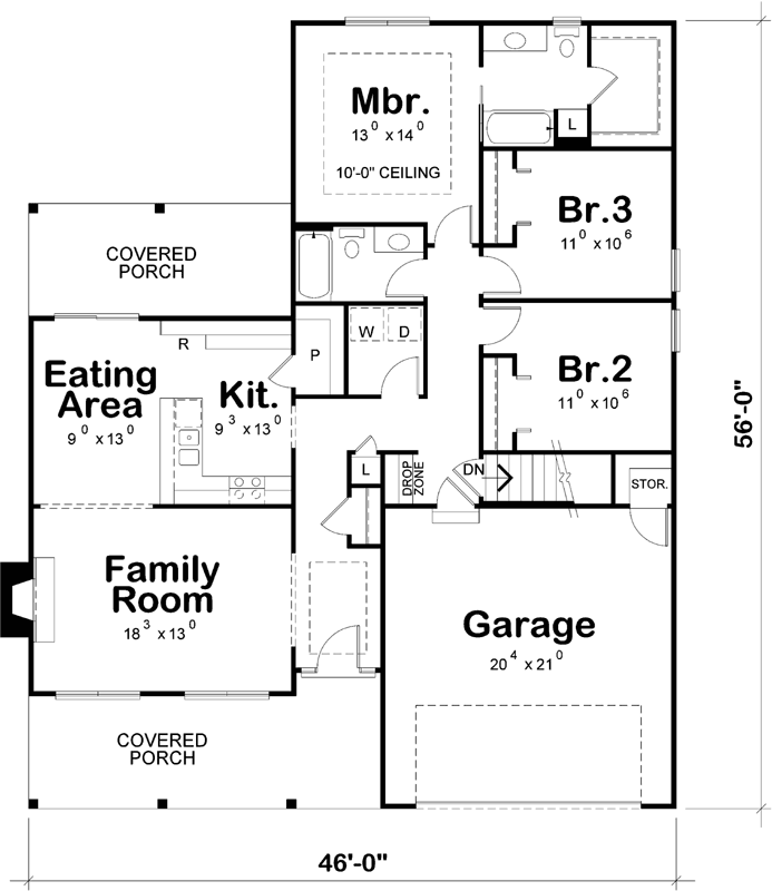 Main Floor Plan: 10-1792