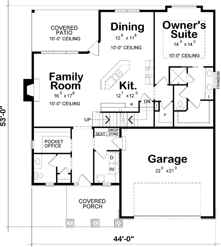 Main Floor Plan: 10-1796