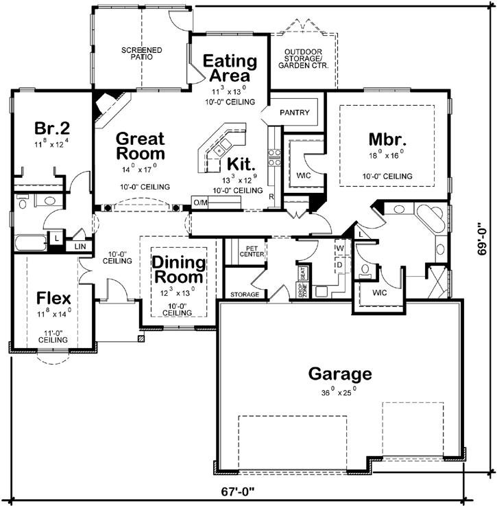 Main Floor Plan: 10-1798