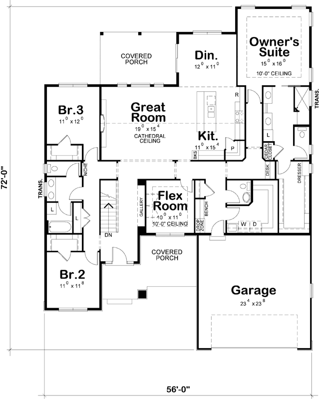 Main Floor Plan: 10-1801