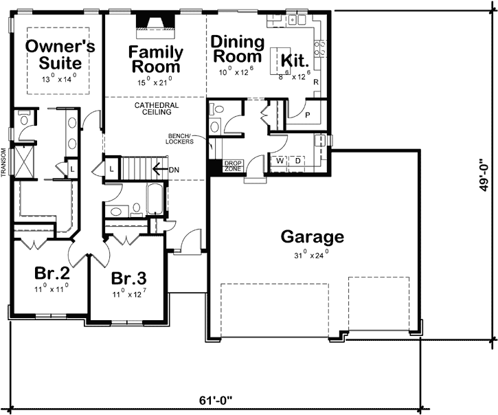 Main Floor Plan: 10-1804