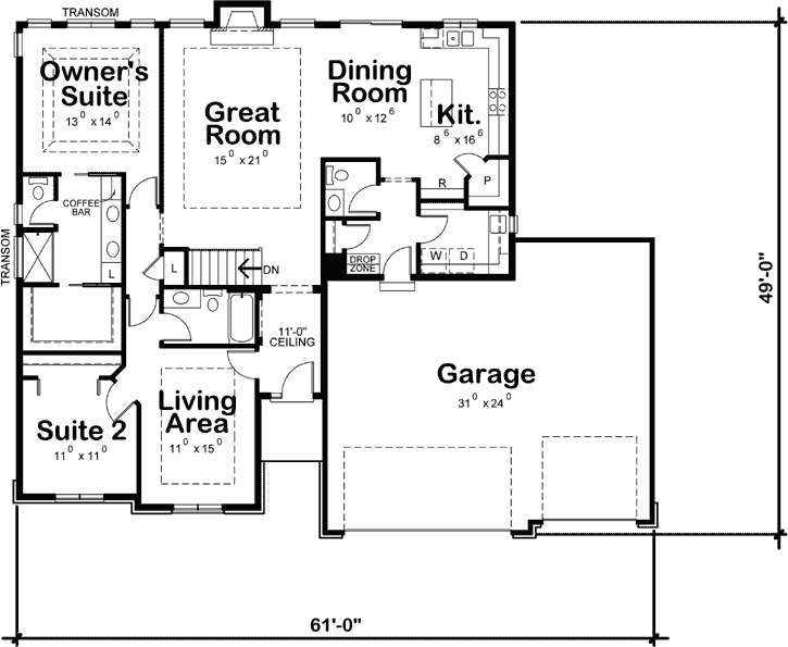 Main Floor Plan: 10-1805