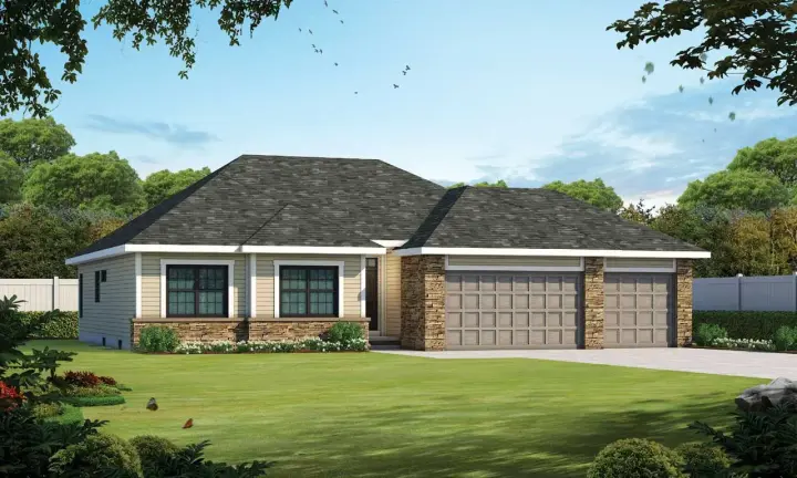 Traditional house plans 10-1806 - front exterior, 1,750 sq ft, 2 bed, 2 bath house plans | Monster House Plans