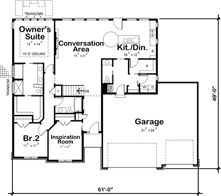 Main Floor Plan: 10-1806