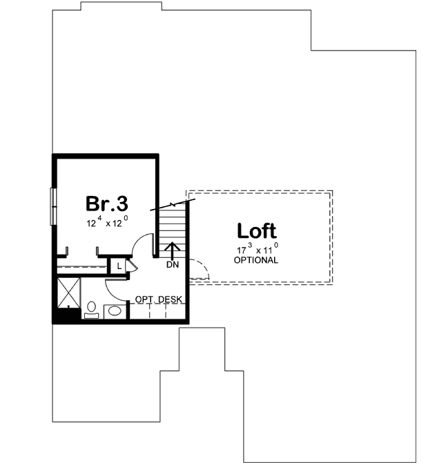 Upper/Second Floor Plan: 10-1809