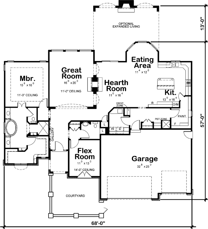 Main Floor Plan: 10-1816