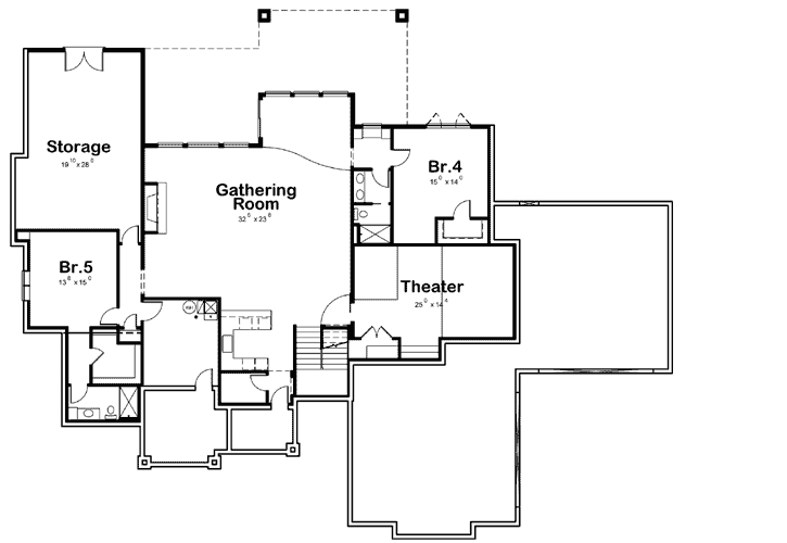 Lower Floor Plan: 10-1817